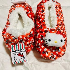NWT | Hello Kitty Cozy Christmas Slippers (Red Combo)